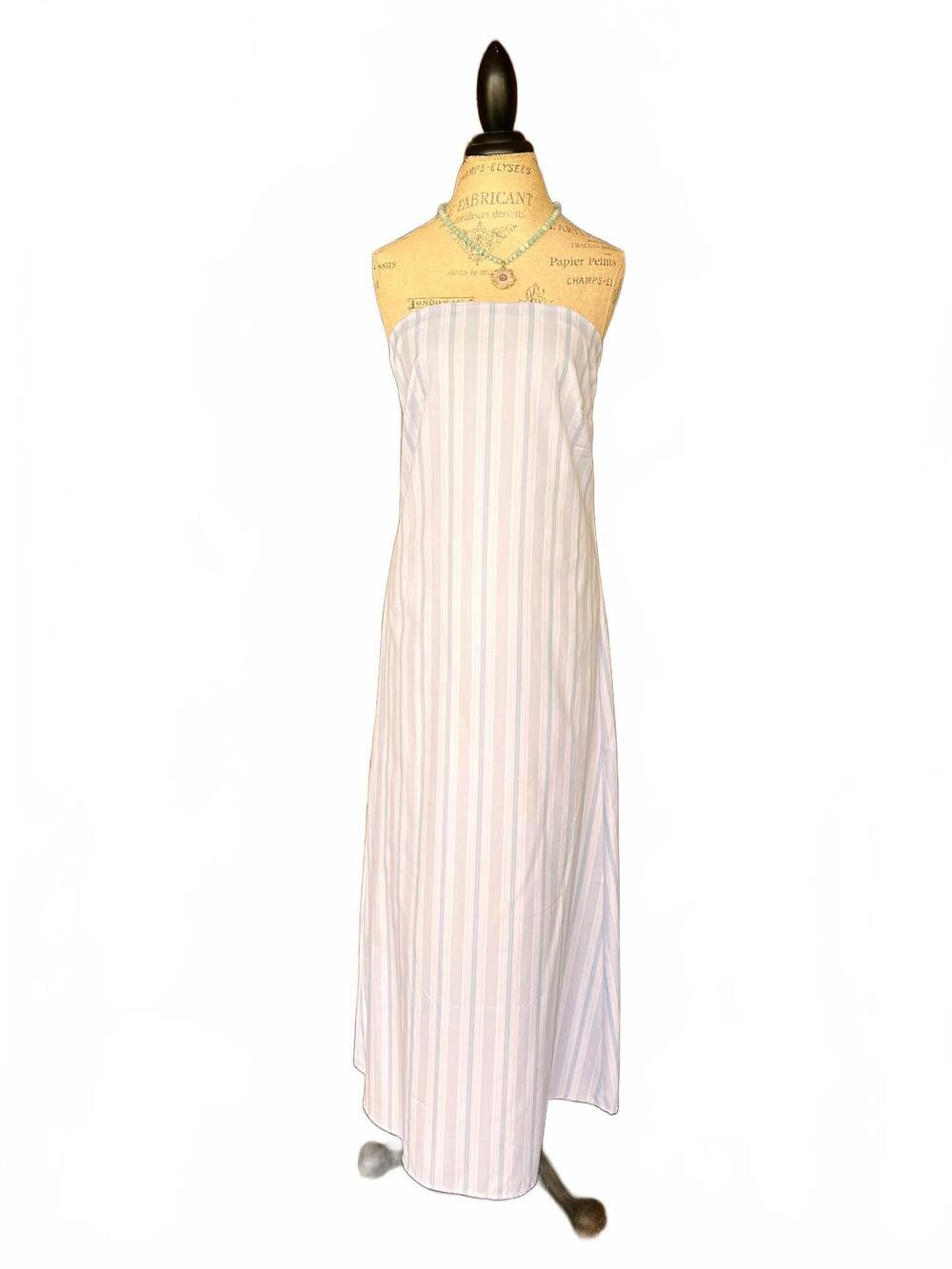 NEW STARKX women's aubrey cotton stripe dress in white